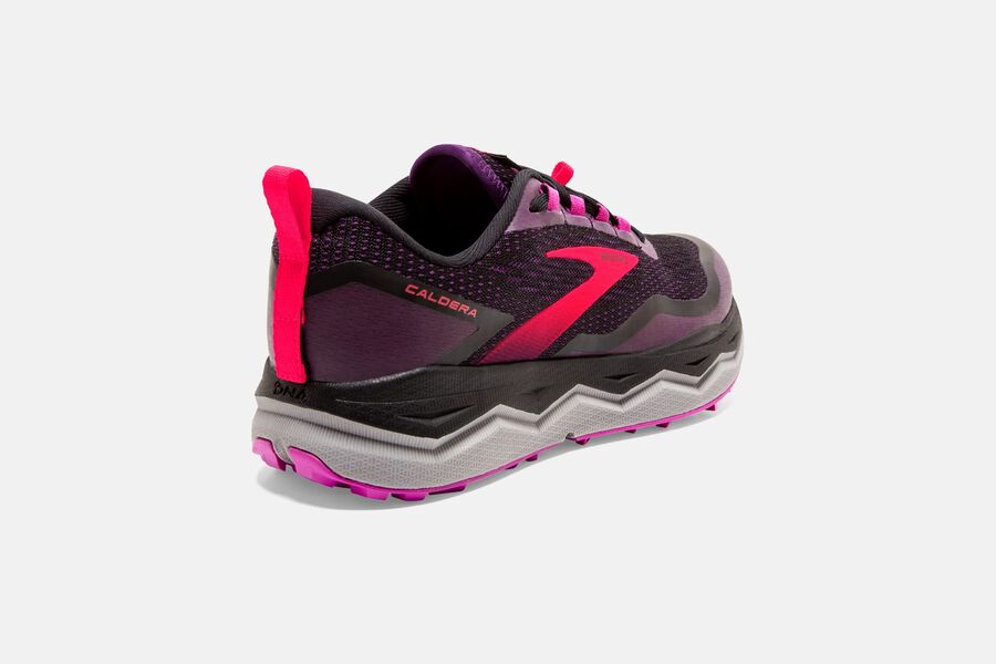 Brooks Running Shoes - Caldera 5 Trail Womens - Black/Red - ACL-792480